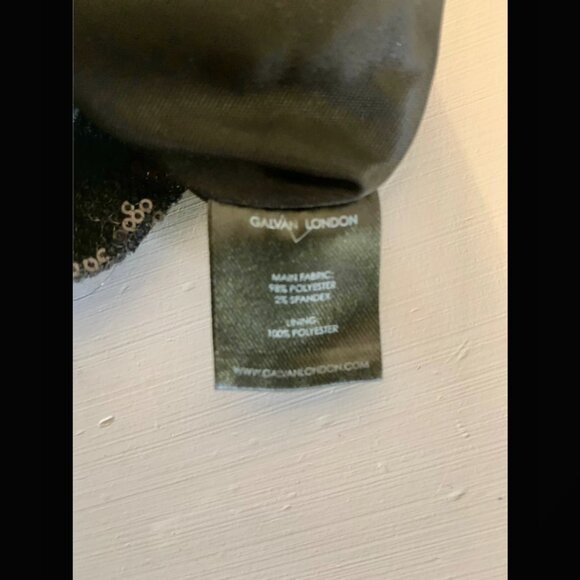 Galvan London Adela Open-back Sequined Gown In Black - Picture 9 of 9